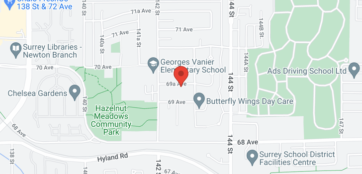 map of 14266 69A AVENUE